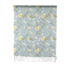 Load image into Gallery viewer, THSS2906: Teal Mint: Magnolia Blossoms Scarf
