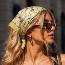 Load image into Gallery viewer, THSS2923: Yellow: Limoncello Square Scarf
