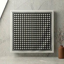 Load image into Gallery viewer, THSS2926: Black: Medium Polka Dot Square Scarf
