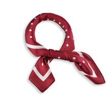 Load image into Gallery viewer, THSS2928: Red: Small Polka Dot Square Scarf
