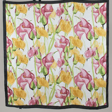 Load image into Gallery viewer, THSS2939: White: Mix Calla Lily Square Scarf
