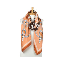 Load image into Gallery viewer, THSS2942: Brown: Elegant Equestrian Scarf
