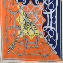 Load image into Gallery viewer, THSS2943: Navy: Elegant Equestrian Scarf
