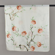 Load image into Gallery viewer, THSS2944: Coral: Blooming Roses Scarf
