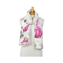 Load image into Gallery viewer, THSS2945: Pink: Rose Bud Garden Scarf
