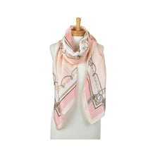 Load image into Gallery viewer, THSS2951: Blush: Elegant Parisian Print Scarf
