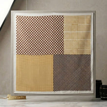 Load image into Gallery viewer, THSS2952: Brown: Multi Pattern Square Scarf
