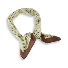 Load image into Gallery viewer, THSS2954: Cream: Multicolour Dotted Square Scarf
