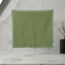 Load image into Gallery viewer, THSS2955: Green: Multicolour Dotted Square Scarf
