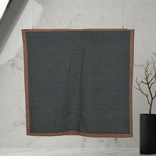 Load image into Gallery viewer, THSS2956: Black: Multicolour Dotted Square Scarf
