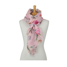 Load image into Gallery viewer, THSS2957: Pink: Tulip Garden Scarf
