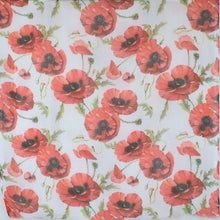 Load image into Gallery viewer, THSS2959: White: Poppies Scarf
