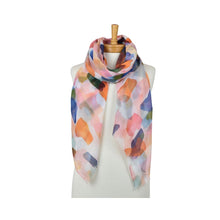 Load image into Gallery viewer, THSS2960: Multicolour: Watercolour Abstract Scarf
