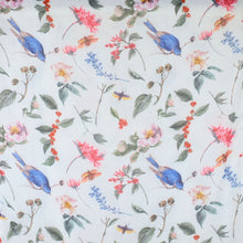 Load image into Gallery viewer, THSS2968: White: Flower Bird Garden Scarf
