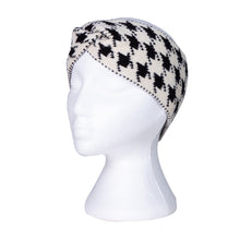 Load image into Gallery viewer, THSBE1004: Cream: Houndstooth Knitted Headband - J'adore Gifts 
