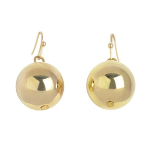 Round Ball Earrings | Gold